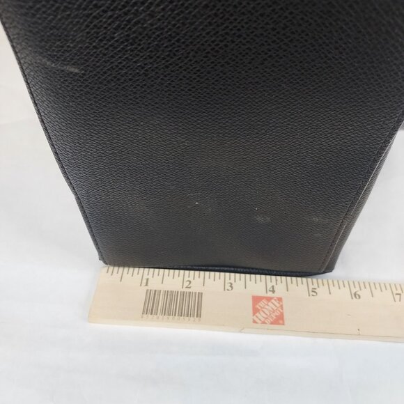 Liz Claiborne Shoulder Purse Tote Bag Black Faux Pebbled Leather Lined Pockets - Picture 16 of 16